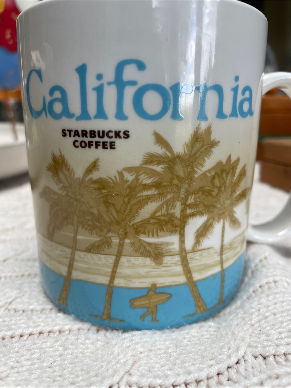 Starbucks 2009 California Redwood surfer 16 oz coffee Mug